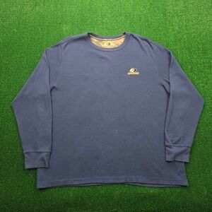Mossy Oak Thermal Shirt Mens 2XL Blue‎ Long Sleeve Waffle Knit Outdoors Casual